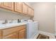 Laundry room with washer, dryer, and cabinets at 8100 E Camelback Rd # 175, Scottsdale, AZ 85251