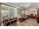 Relaxing living room featuring hardwood floors and comfortable seating at 9403 W Fern Dr, Sun City, AZ 85351