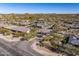 Aerial view of a residential neighborhood featuring well-maintained homes at 10985 E Buckhorn Dr # 22, Scottsdale, AZ 85262