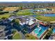 Aerial view of community clubhouse and pool area at 23335 N Country Club Trl, Scottsdale, AZ 85255
