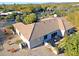 Aerial view of the property, highlighting its backyard and patio area at 23335 N Country Club Trl, Scottsdale, AZ 85255