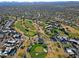 Aerial view of community and golf course at 23335 N Country Club Trl, Scottsdale, AZ 85255