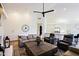 Relaxing living room with leather armchairs and a modern coffee table at 23335 N Country Club Trl, Scottsdale, AZ 85255