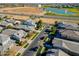 Aerial view showcasing neighborhood homes and street layout at 3146 E Sagebrush St, Gilbert, AZ 85296