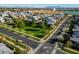 Aerial view of a neighborhood with a large green space at 3146 E Sagebrush St, Gilbert, AZ 85296