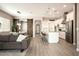 Spacious living room with hardwood floors and open floor plan at 3146 E Sagebrush St, Gilbert, AZ 85296