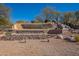 Second community entrance sign for Mountainbrook Village with water feature at 5363 S Emerald Desert Dr, Gold Canyon, AZ 85118