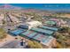 Aerial view of community tennis and pickleball courts at 5363 S Emerald Desert Dr, Gold Canyon, AZ 85118