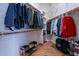 Large walk-in closet with ample shelving and hanging space at 5363 S Emerald Desert Dr, Gold Canyon, AZ 85118