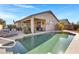 Inviting sparkling pool with spacious backyard at 6512 E Hacienda La Noria Ln, Gold Canyon, AZ 85118