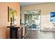 Home wet bar with wooden countertop and beverage dispenser at 8497 E Montello Rd, Scottsdale, AZ 85266