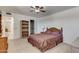 Bedroom with double bed, bookshelf and closet at 13232 N 98Th Ave # N, Sun City, AZ 85351