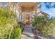 Welcoming entryway with wrought iron gate and landscaping at 15859 N Nyack Dr, Fountain Hills, AZ 85268