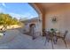 Relaxing patio with table and chairs, near pool at 15859 N Nyack Dr, Fountain Hills, AZ 85268