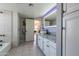 Updated bathroom with a modern vanity and walk-in shower at 15959 E Brodiea Dr, Fountain Hills, AZ 85268