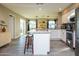 Updated kitchen featuring granite island and stainless steel appliances at 1860 S 24Th St, Mesa, AZ 85204