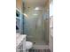 Large walk-in shower with glass enclosure and updated tile at 1860 S 24Th St, Mesa, AZ 85204