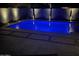 Night view of a stunning pool with blue lighting at 21002 E Mayberry Rd, Queen Creek, AZ 85142