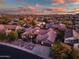 Aerial view showing home's curb appeal and neighborhood context at 2207 W Hidden Treasure Way, Phoenix, AZ 85086