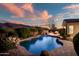 Relaxing backyard pool area, perfect for entertaining at 2207 W Hidden Treasure Way, Phoenix, AZ 85086