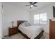 Well-lit bedroom featuring a double bed and a nightstand at 2408 N Morrison Ave, Casa Grande, AZ 85122