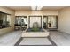 Relaxing courtyard with stone fountain and seating area at 2423 E Marshall Ave, Phoenix, AZ 85016