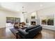 Relaxing living room with fireplace and hardwood floors at 2423 E Marshall Ave, Phoenix, AZ 85016