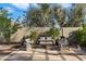 Relaxing patio area with seating and string lights at 2423 E Marshall Ave, Phoenix, AZ 85016