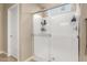 Large walk-in shower with glass enclosure at 25969 W Tina Ln, Buckeye, AZ 85396