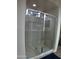 Large walk-in shower with glass enclosure at 26035 W Quail Ave, Buckeye, AZ 85396