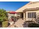 Spacious patio with seating area and built-in grill at 26541 W Ross Ave, Buckeye, AZ 85396