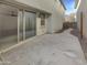 Private backyard patio with concrete flooring at 2708 N Heritage St, Buckeye, AZ 85396