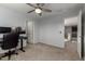 Spacious home office with access to upper level at 3496 E Anika Ct, Gilbert, AZ 85298