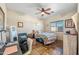 Cozy bedroom with a queen-size bed and ceiling fan at 37209 N 12Th St, Phoenix, AZ 85086