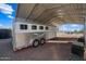 Covered parking for a horse trailer at 37209 N 12Th St, Phoenix, AZ 85086