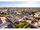 Aerial view of a house with a large backyard at 3818 N Lomond Cir, Mesa, AZ 85215