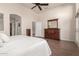 Large bedroom with a king-size bed and ample closet space at 3818 N Lomond Cir, Mesa, AZ 85215