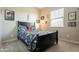 Serene bedroom with a double bed and shark-themed decor at 4466 N 200Th Ln, Litchfield Park, AZ 85340