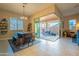 Bright dining area with sliding door to backyard patio at 4466 N 200Th Ln, Litchfield Park, AZ 85340