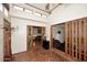 Inviting entryway with terracotta tile floors and stained glass accents at 5100 N Miller Rd # 20, Scottsdale, AZ 85250