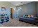 Bedroom with a bed, shelving and window at 5227 W Desperado Way, Phoenix, AZ 85083