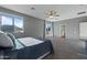 Main bedroom with access to bathroom and mountain views at 5227 W Desperado Way, Phoenix, AZ 85083