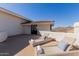 Relaxing patio with lounge chairs, offering stunning mountain views and open sky at 5655 N Camelback Canyon Dr, Phoenix, AZ 85018