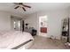 Spacious bedroom with ensuite bathroom access and large closet at 5856 E Hampton Ave, Mesa, AZ 85206