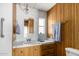 Bathroom with updated vanity and modern fixtures at 630 S 93Rd Pl, Mesa, AZ 85208