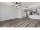 Spacious living room with hardwood floors and open concept floorplan at 6454 E University Dr # 24, Mesa, AZ 85205