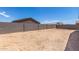 Empty lot backyard with block wall at 7110 E Gamebird Way, San Tan Valley, AZ 85143