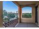 Private balcony with a beautiful view of the golf course and landscape at 7275 N Scottsdale Rd # 1001, Paradise Valley, AZ 85253