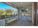 Covered entryway with bench and access to the interior of the home at 7275 N Scottsdale Rd # 1001, Paradise Valley, AZ 85253