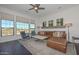 Relaxing living room with leather furniture and scenic view at 7275 N Scottsdale Rd # 1001, Paradise Valley, AZ 85253